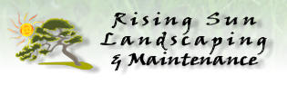 Logo, Rising Sun Landscaping & Maintenance