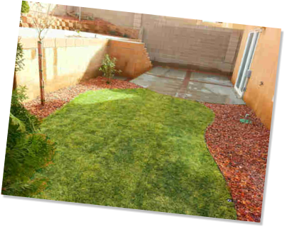 Sod installation, concete patio by Rising Sun Landscaping & Maintenance