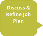 Discuss & Refine Job Plan
